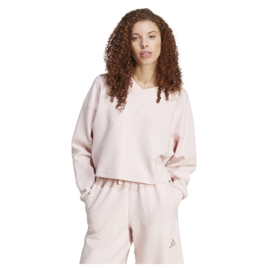 Adidas Γυναικείο φούτερ All SZN Ribbed V-Neck Sweatshirt